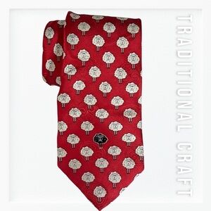 Vintage Traditional Craft Silk Black Sheep Tie